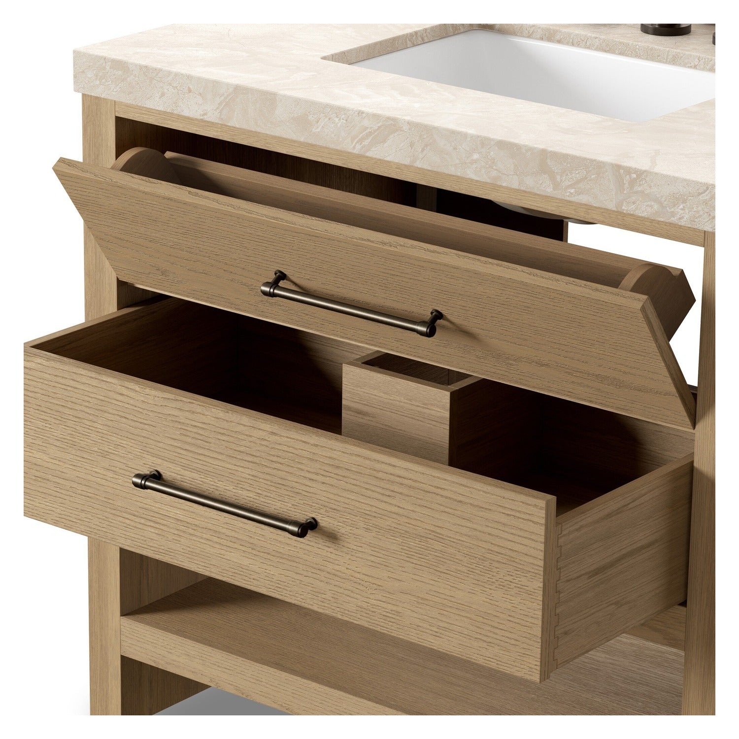 Four Hands Anthem Satin Light Wash Oak Single Vanity