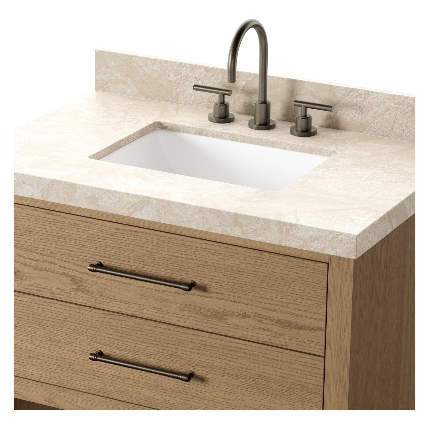 Four Hands Anthem Satin Light Wash Oak Single Vanity