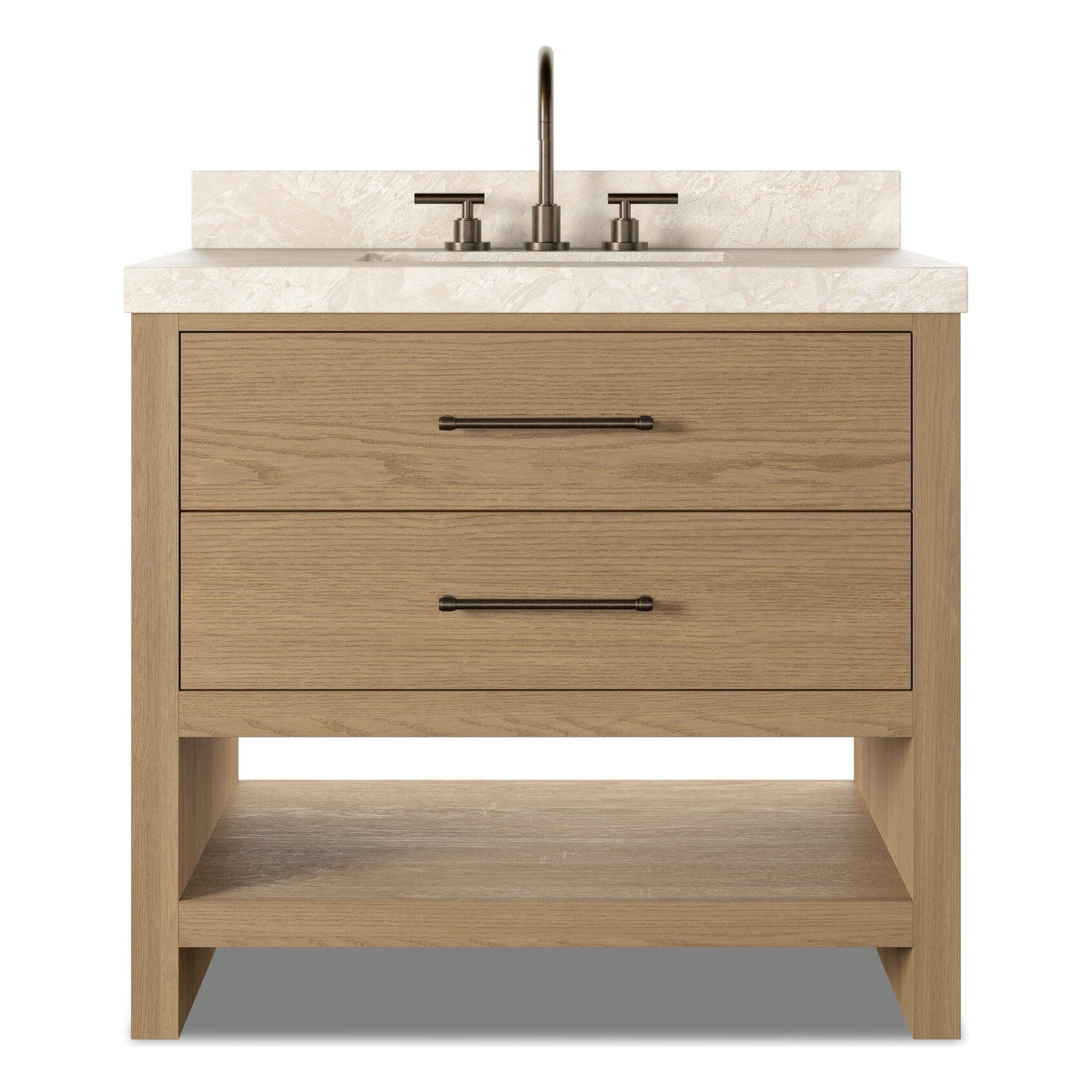 Four Hands Anthem Satin Light Wash Oak Single Vanity