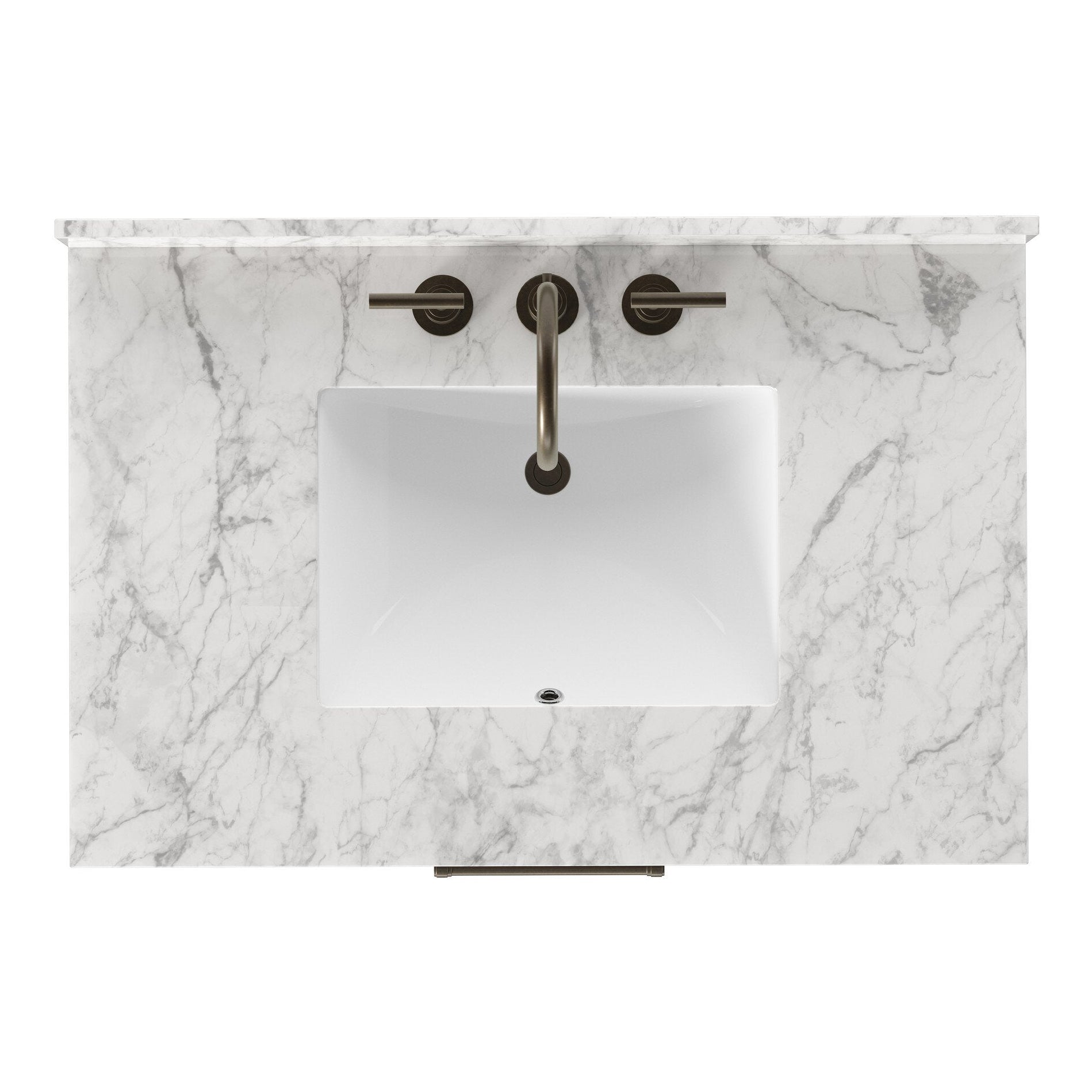 Four Hands Anthem Satin Espresso Oak Single Vanity top view