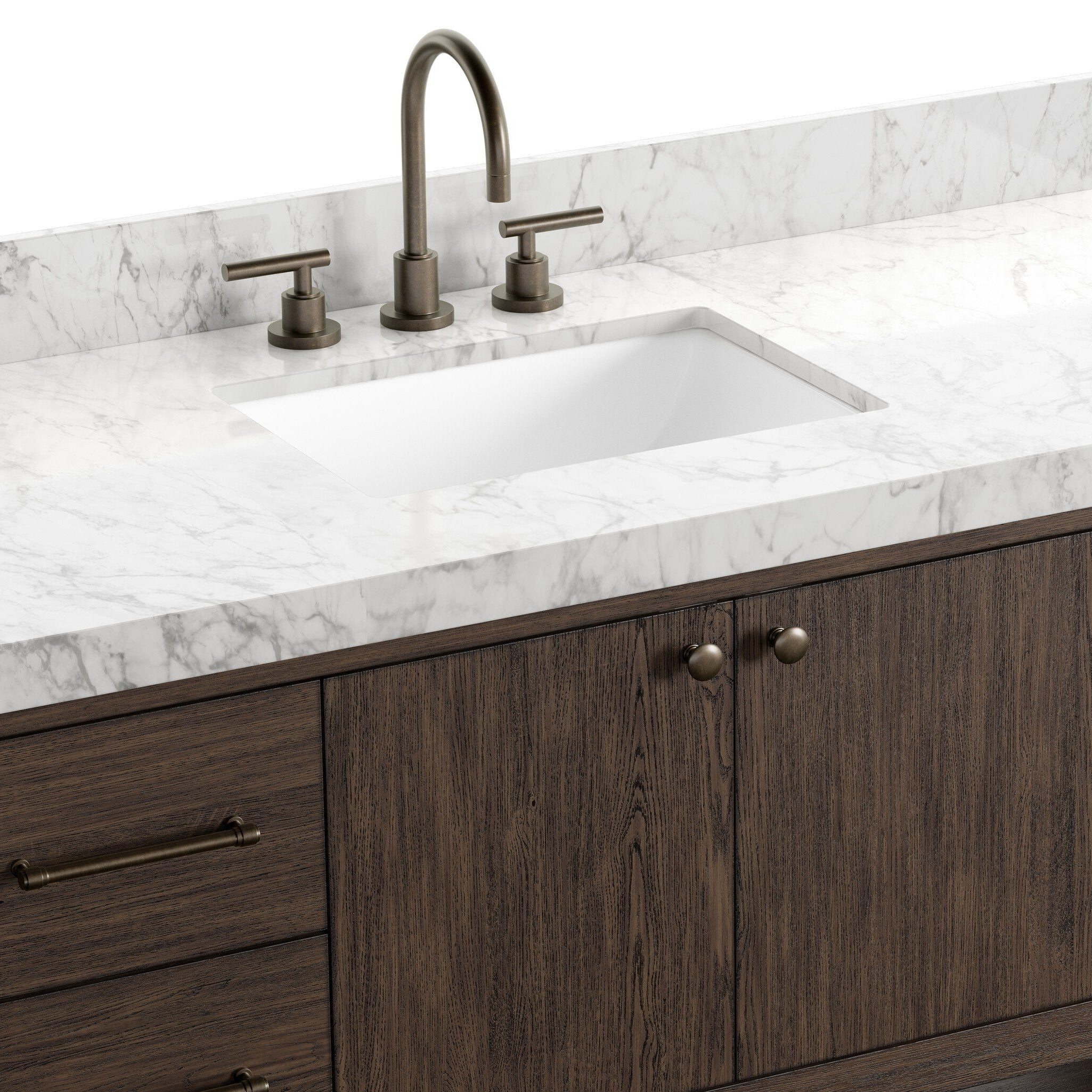 Four Hands Anthem Satin Espresso Oak Single Wide Vanity - detail 3