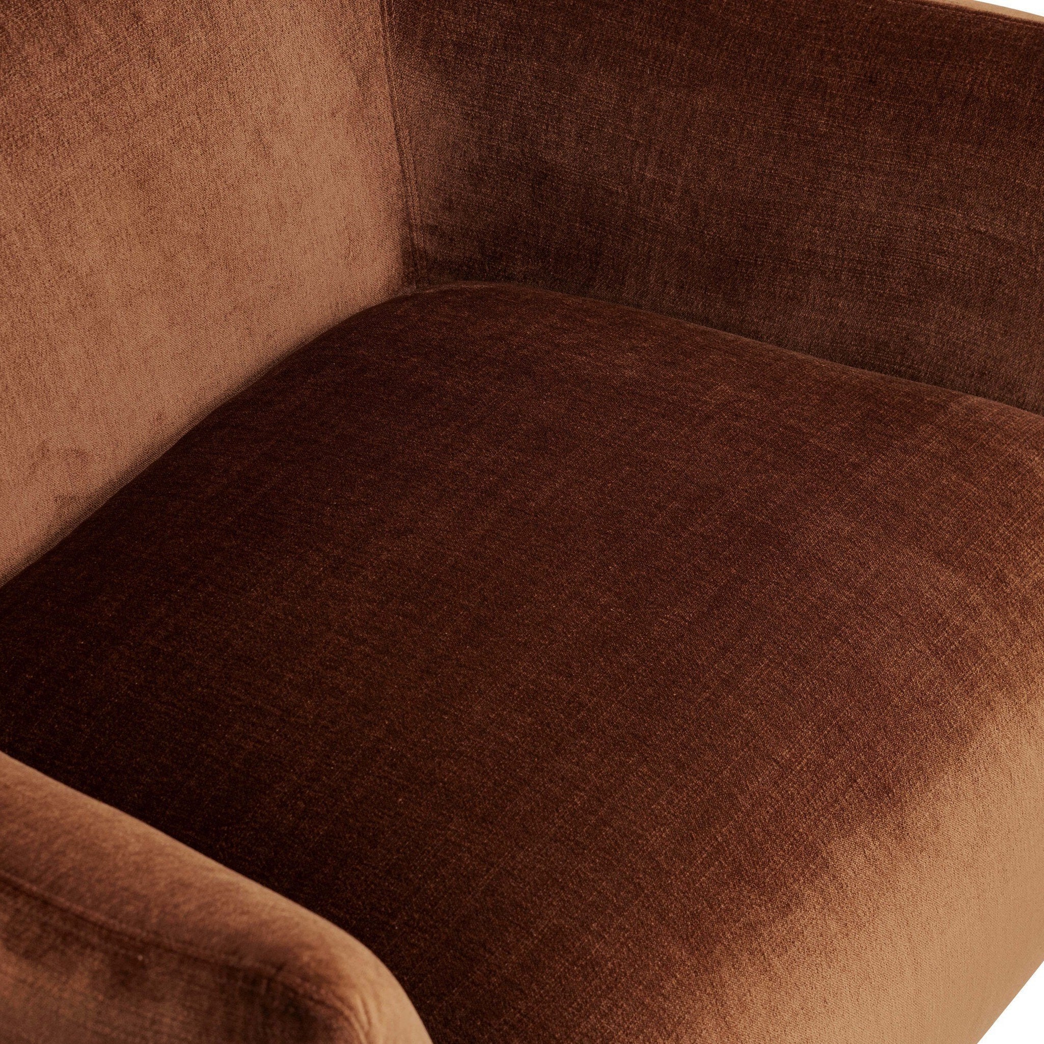Four Hands Margot Altair Sienna Swivel Chair finish close-up