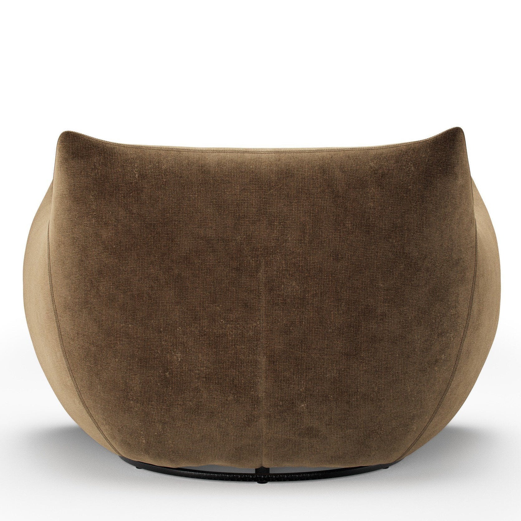 Four Hands Margot Altair Mushroom Swivel Chair back view
