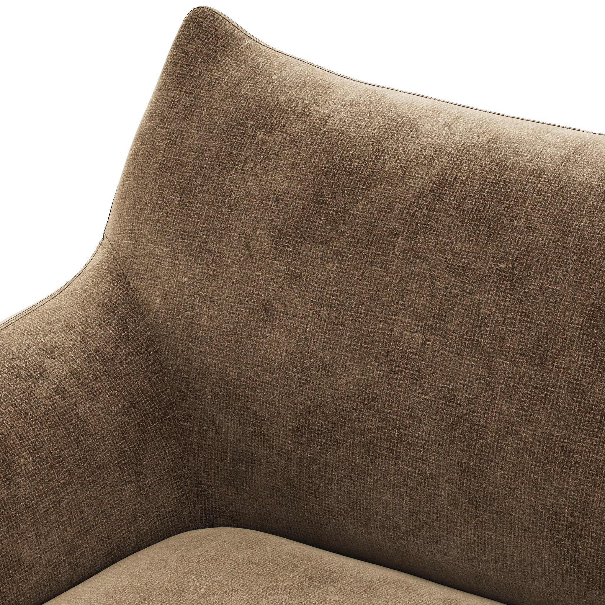 Four Hands Margot Altair Mushroom Swivel Chair detail view