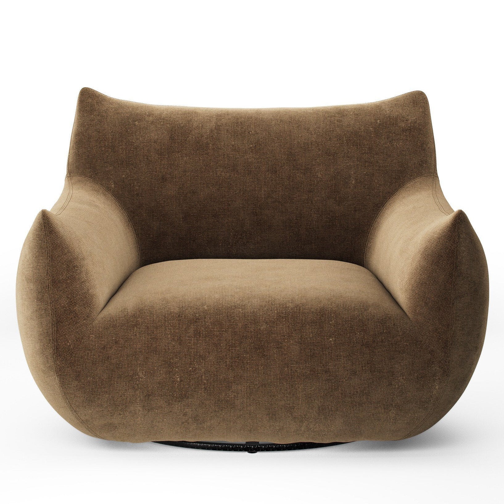 Four Hands Margot Altair Mushroom Swivel Chair front view