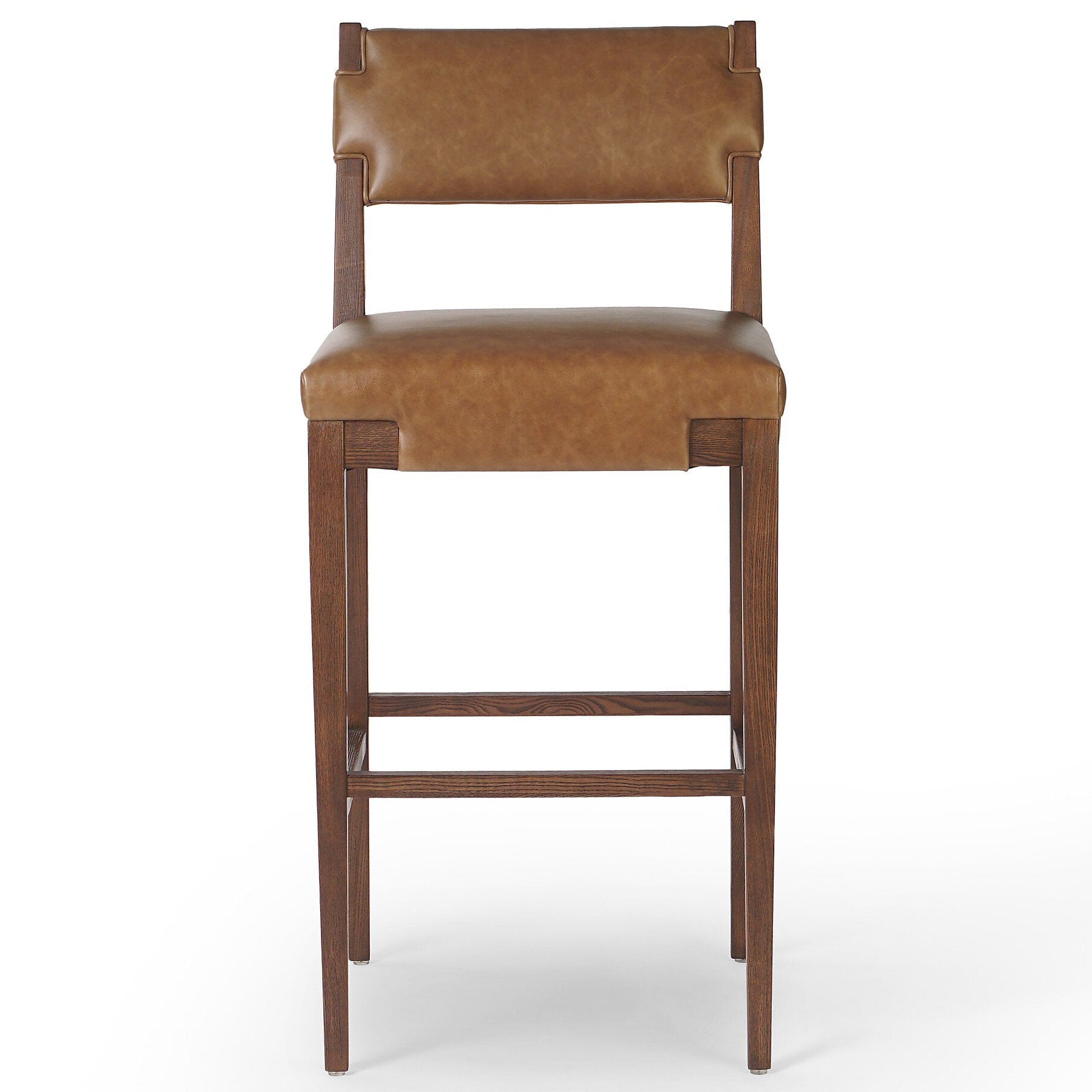 Four Hands Tamari Sonoma Chestnut Bar Stool front view
