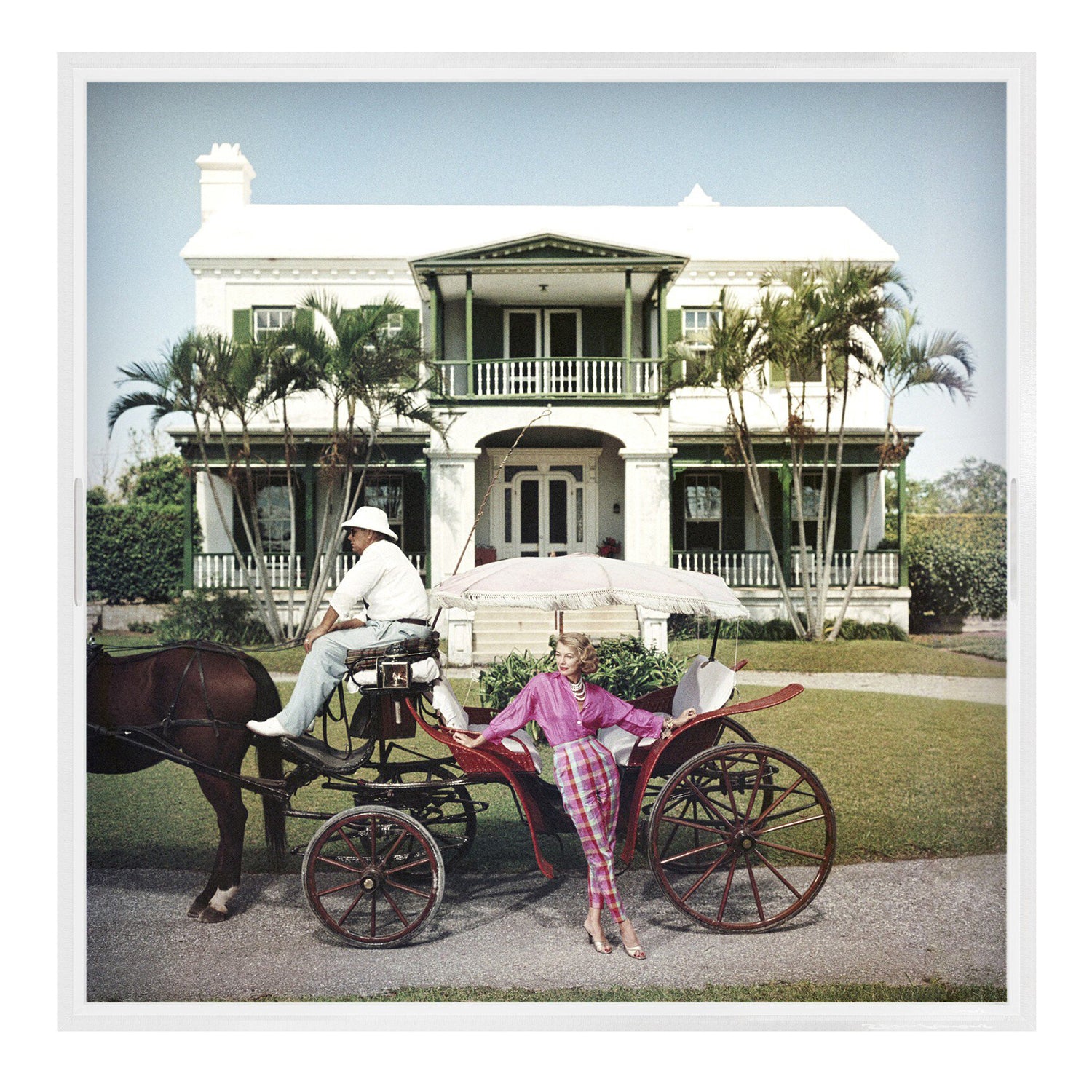 Four Hands x Slim Aarons Bermudan Hostess Tray