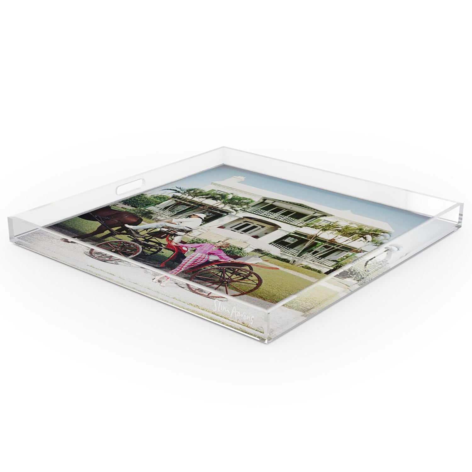 Four Hands x Slim Aarons Bermudan Hostess Tray