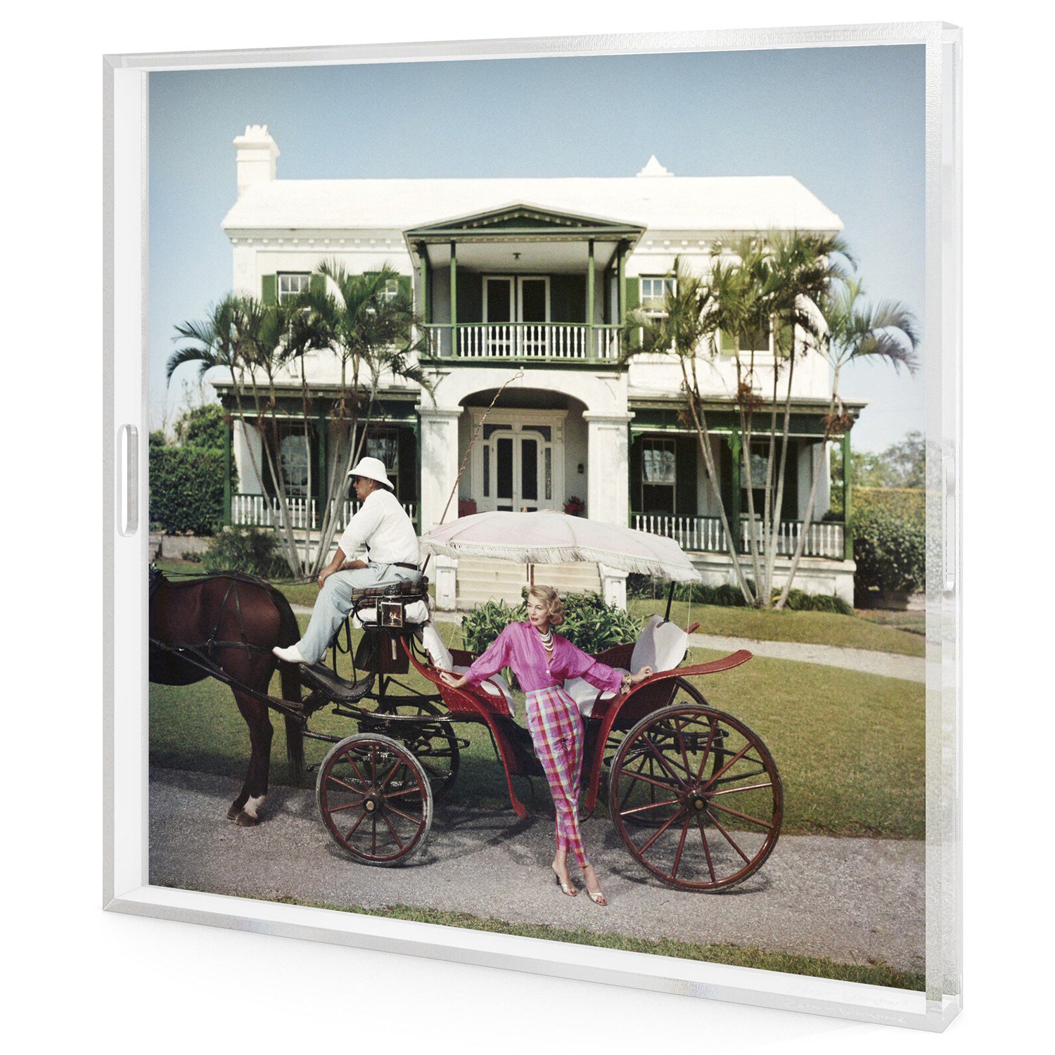 Four Hands x Slim Aarons Bermudan Hostess Tray
