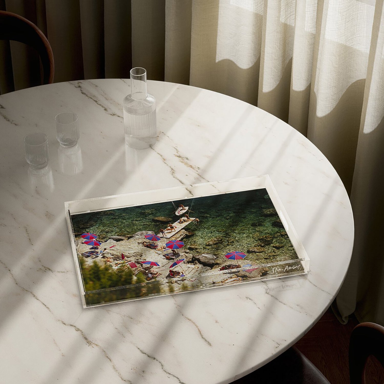 Four Hands x Slim Aarons IL Pelicano Beach Tray