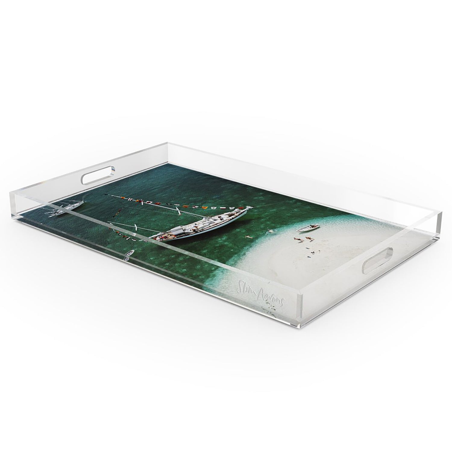 Four Hands x Slim Aarons Charter Ketch Tray