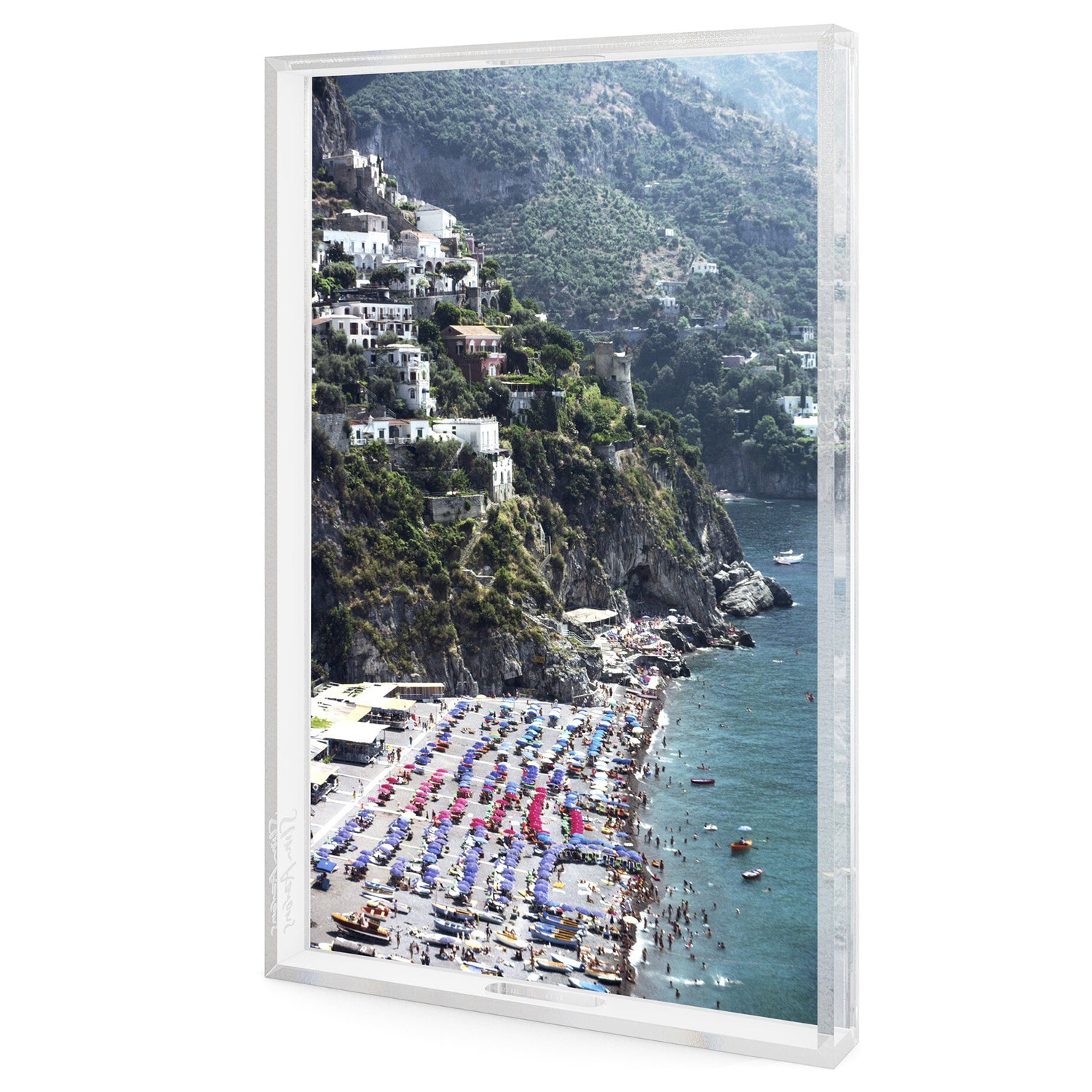 Four Hands x Slim Aarons Beach In Positano Tray
