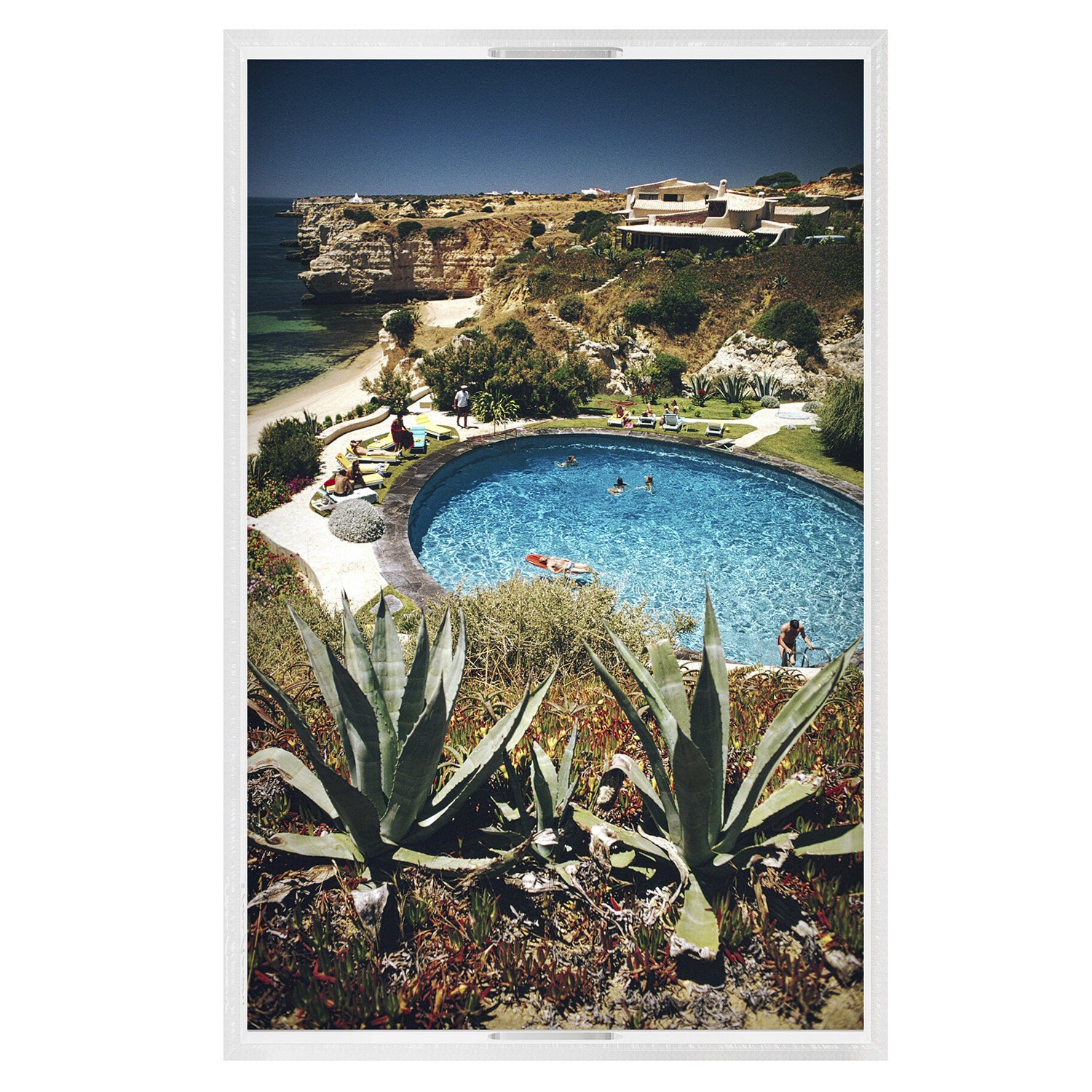Four Hands x Slim Aarons Algarve Hotel Pool Tray