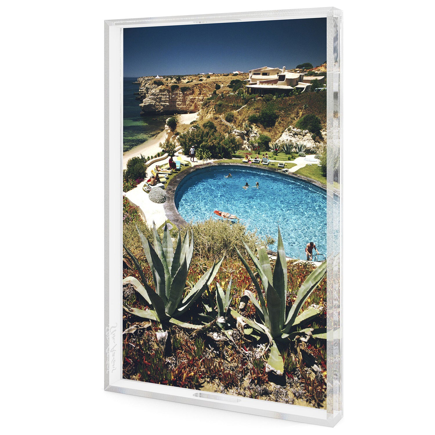 Four Hands x Slim Aarons Algarve Hotel Pool Tray