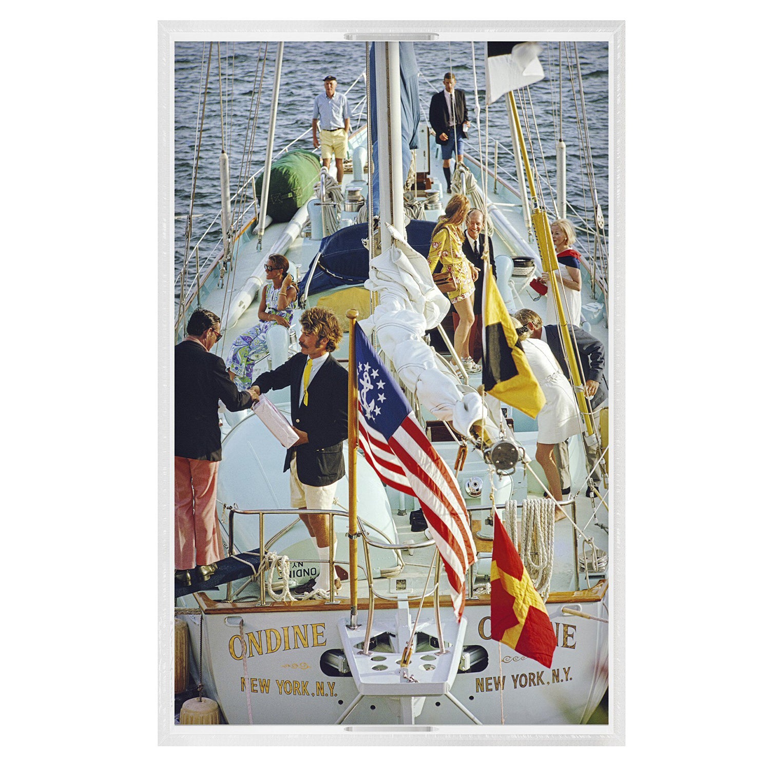 Four Hands x Slim Aarons Party In Bermuda Tray