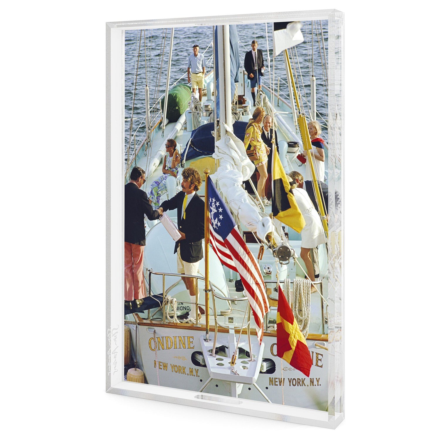 Four Hands x Slim Aarons Party In Bermuda Tray