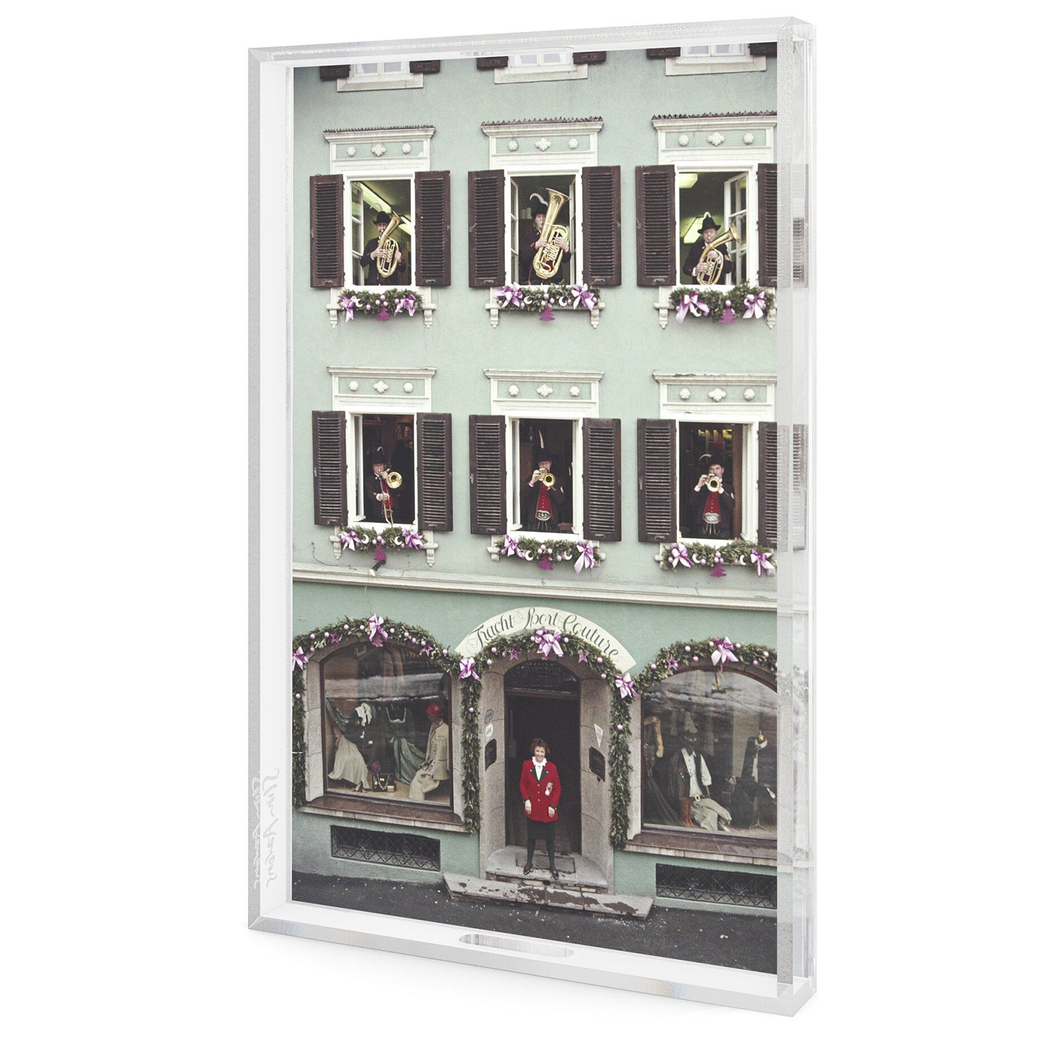 Four Hands x Slim Aarons Trachten Sport Couture Tray