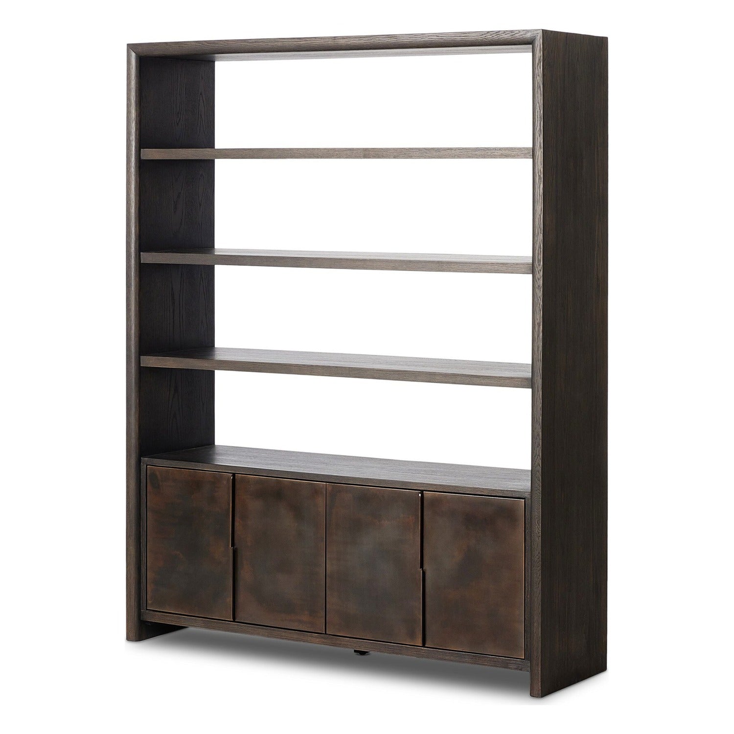 Four Hands Arlington Espresso Oak Bookcase