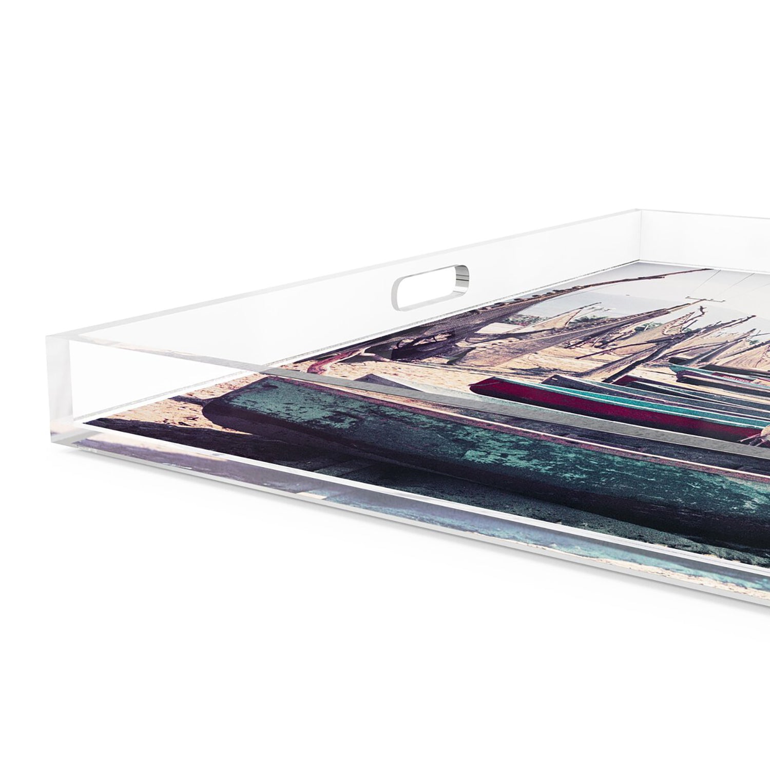 Four Hands x Slim Aarons Fishing Boats Tray