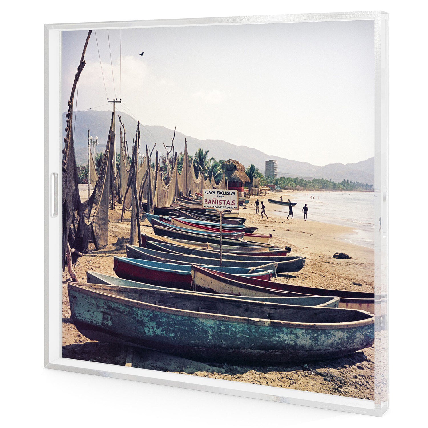 Four Hands x Slim Aarons Fishing Boats Tray
