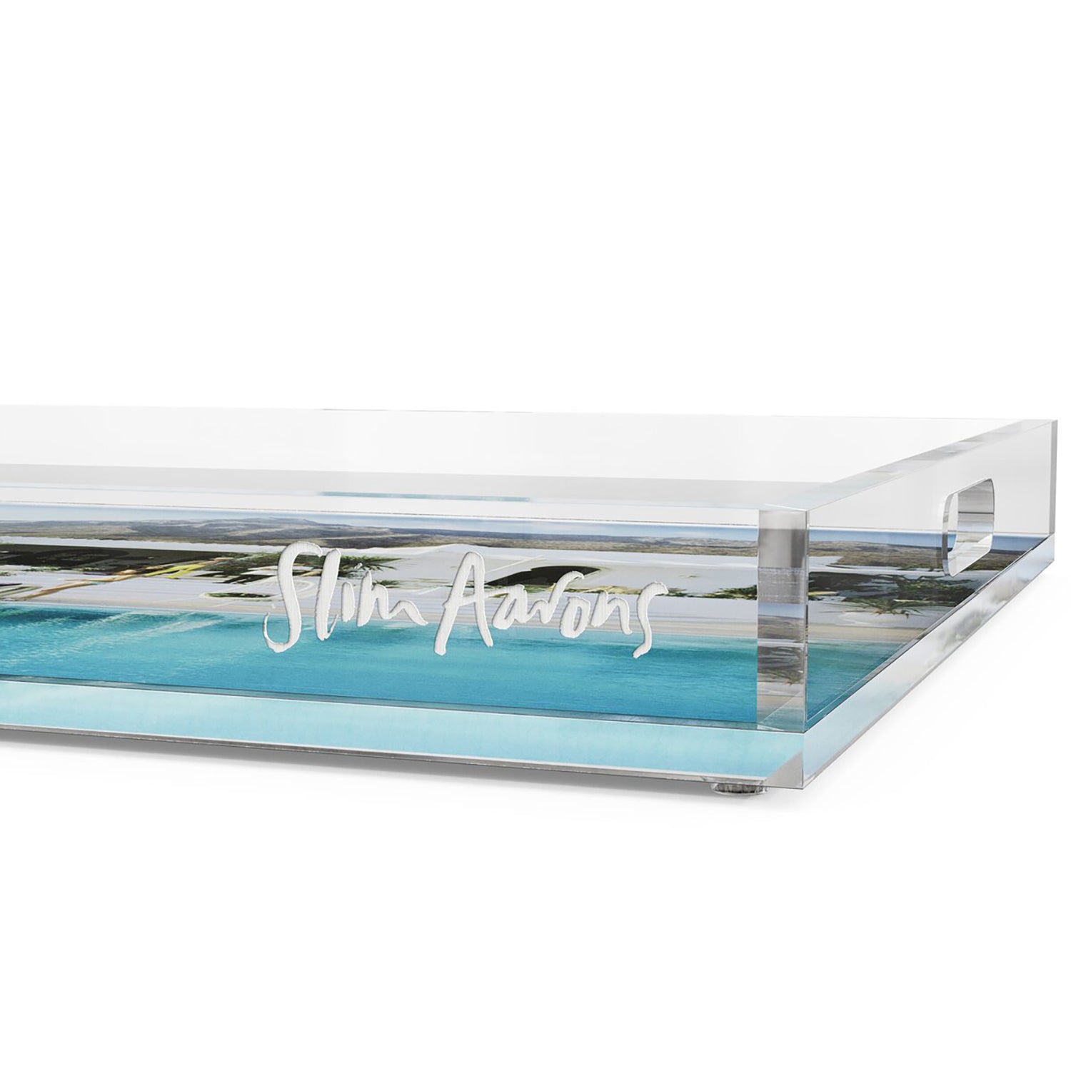 Four Hands x Slim Aarons Pool At El Venerol Tray