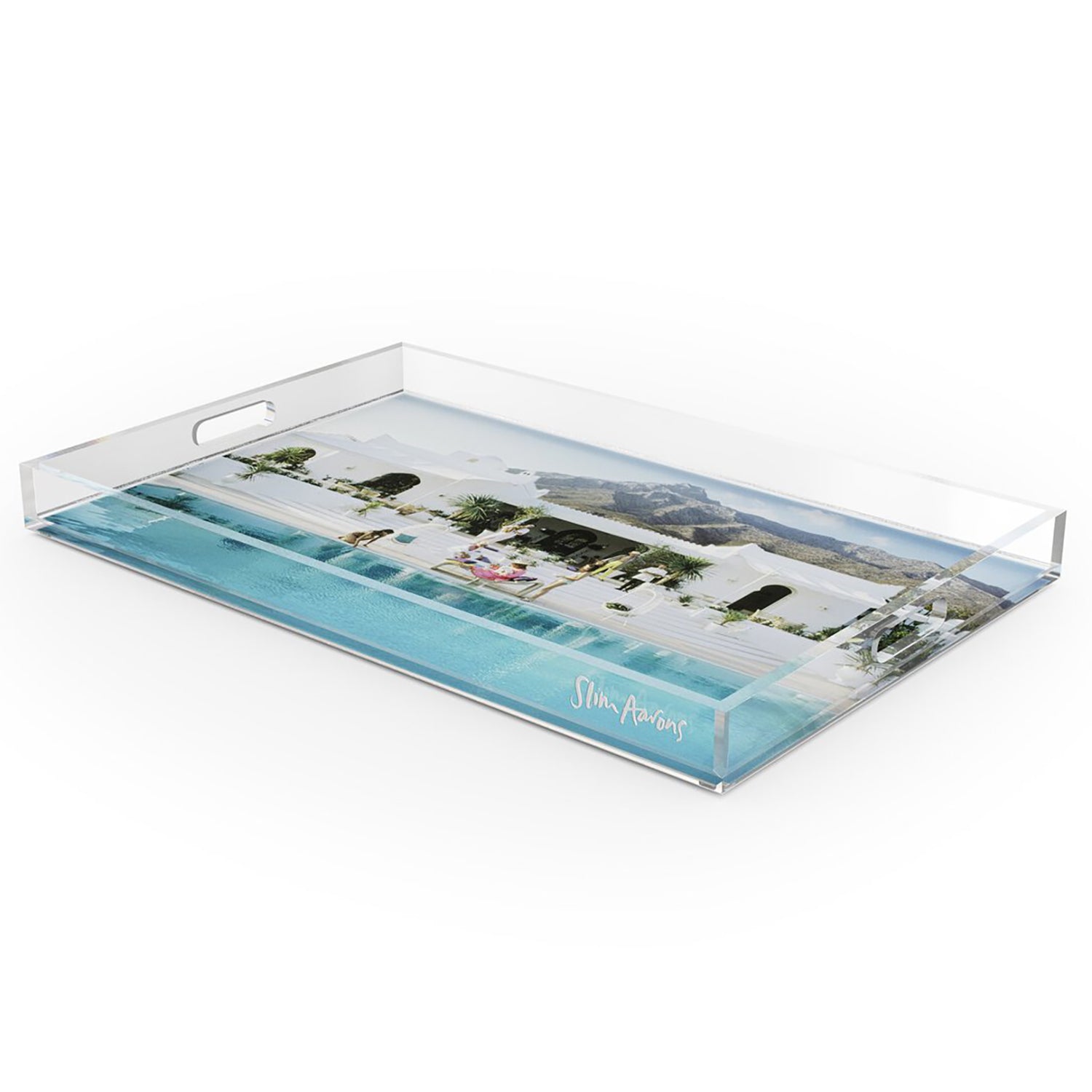 Four Hands x Slim Aarons Pool At El Venerol Tray