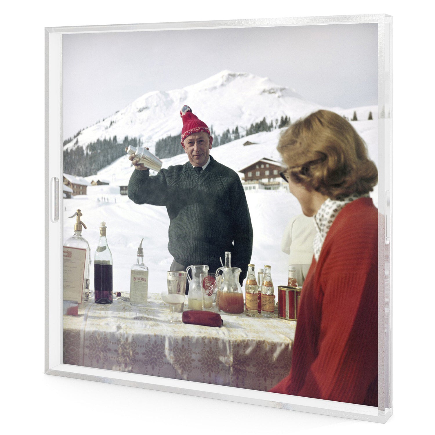 Four Hands x Slim Aarons Lech Ice Bar Tray