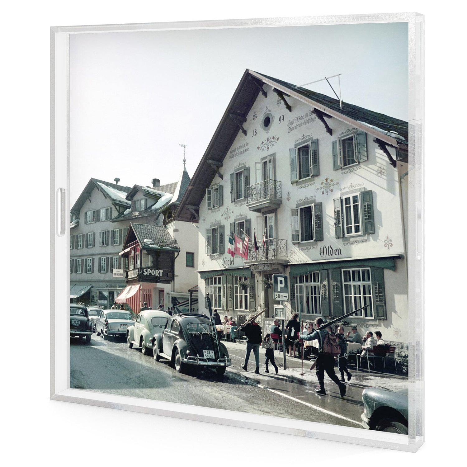 Four Hands x Slim Aarons Hotel Olden Tray