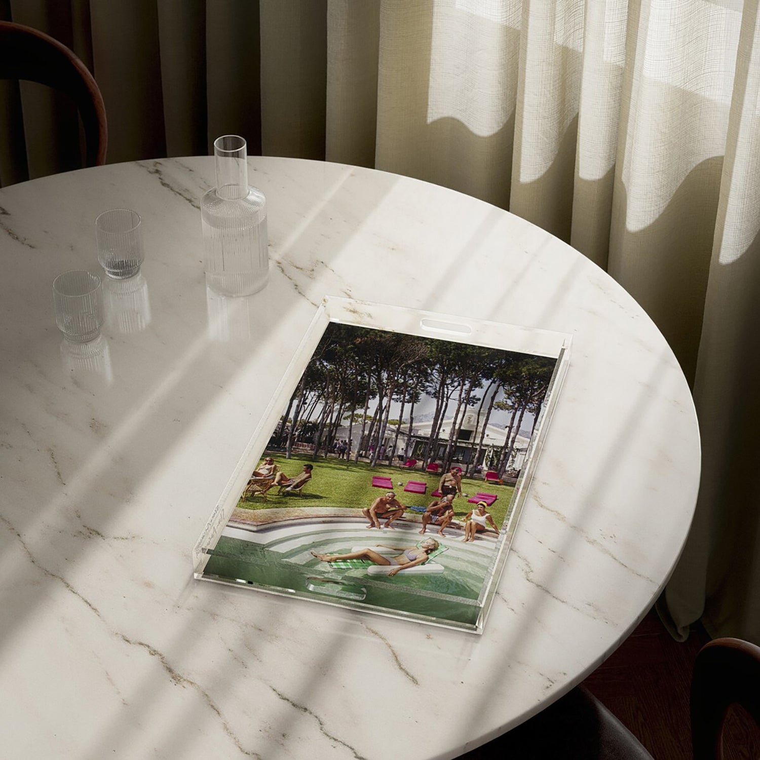 Four Hands x Slim Aarons Marbella House Party Tray