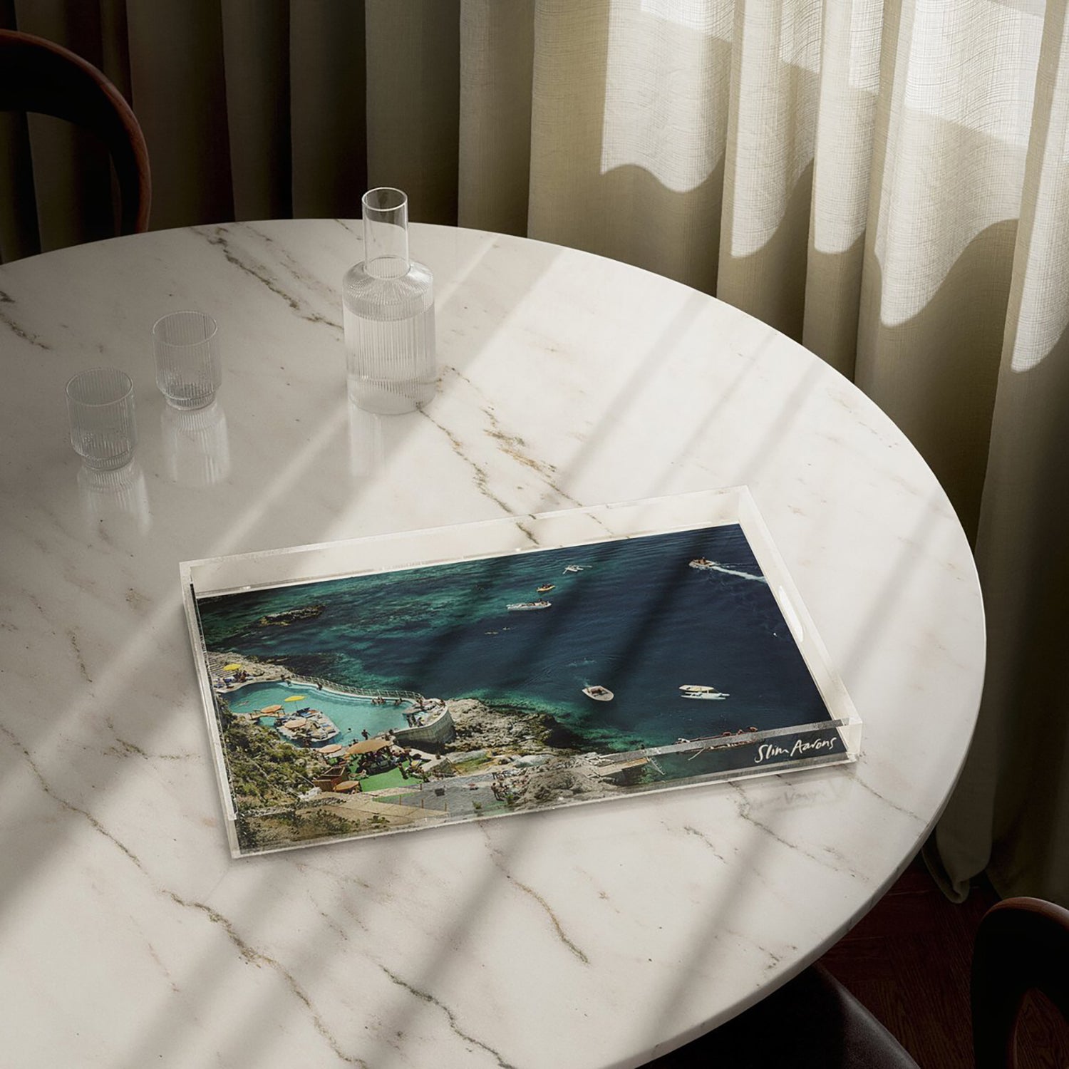 Four Hands x Slim Aarons Hotel Taormina Tray