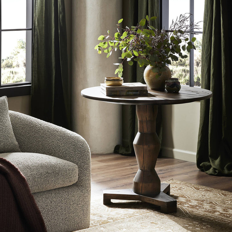 Four Hands Rivi Large End Table – Paynes Gray