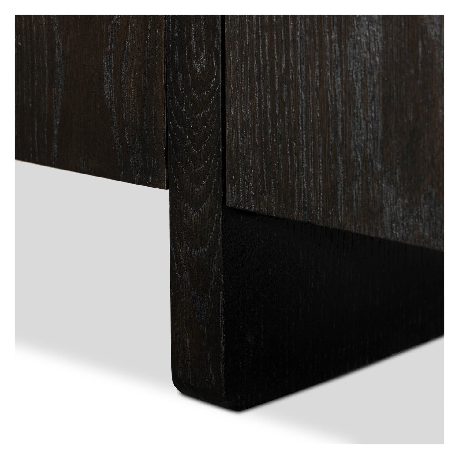 Four Hands Elle Worn Black Oak Media Console