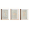 Four Hands Galactic II Tryptic Framed Artwork Set of 3
