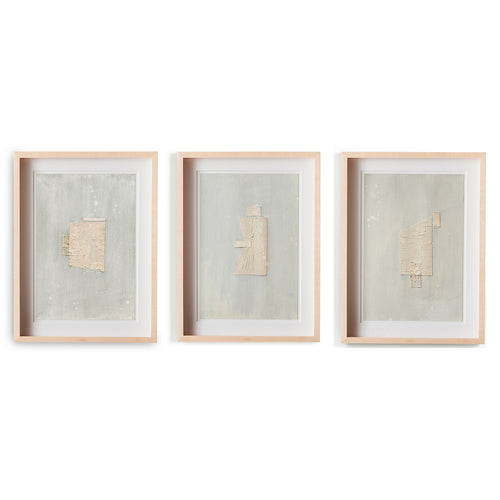 Four Hands Galactic III Tryptic Framed Artwork Set of 3