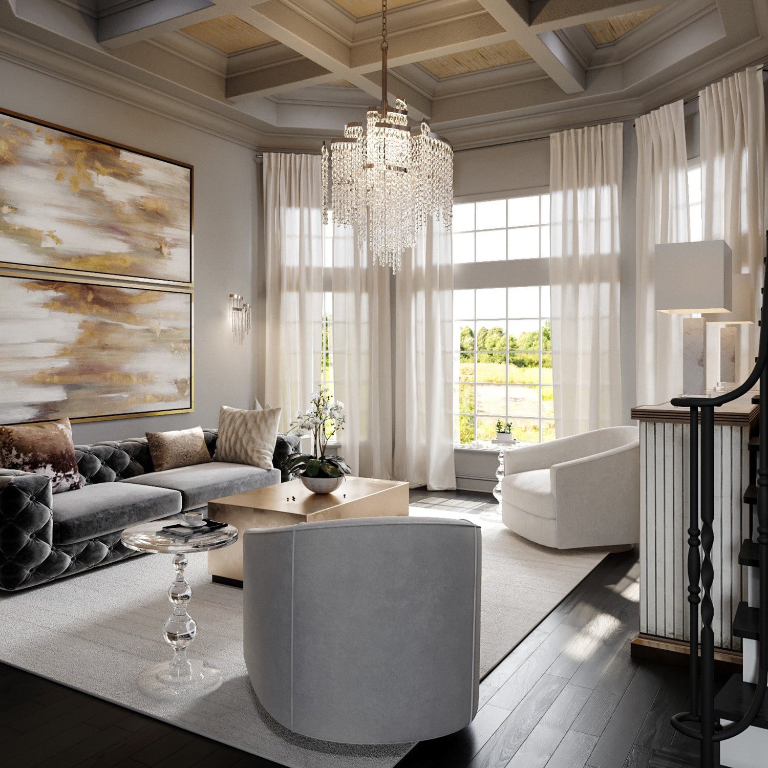 Corbett Lighting Mont Blanc Chandelier