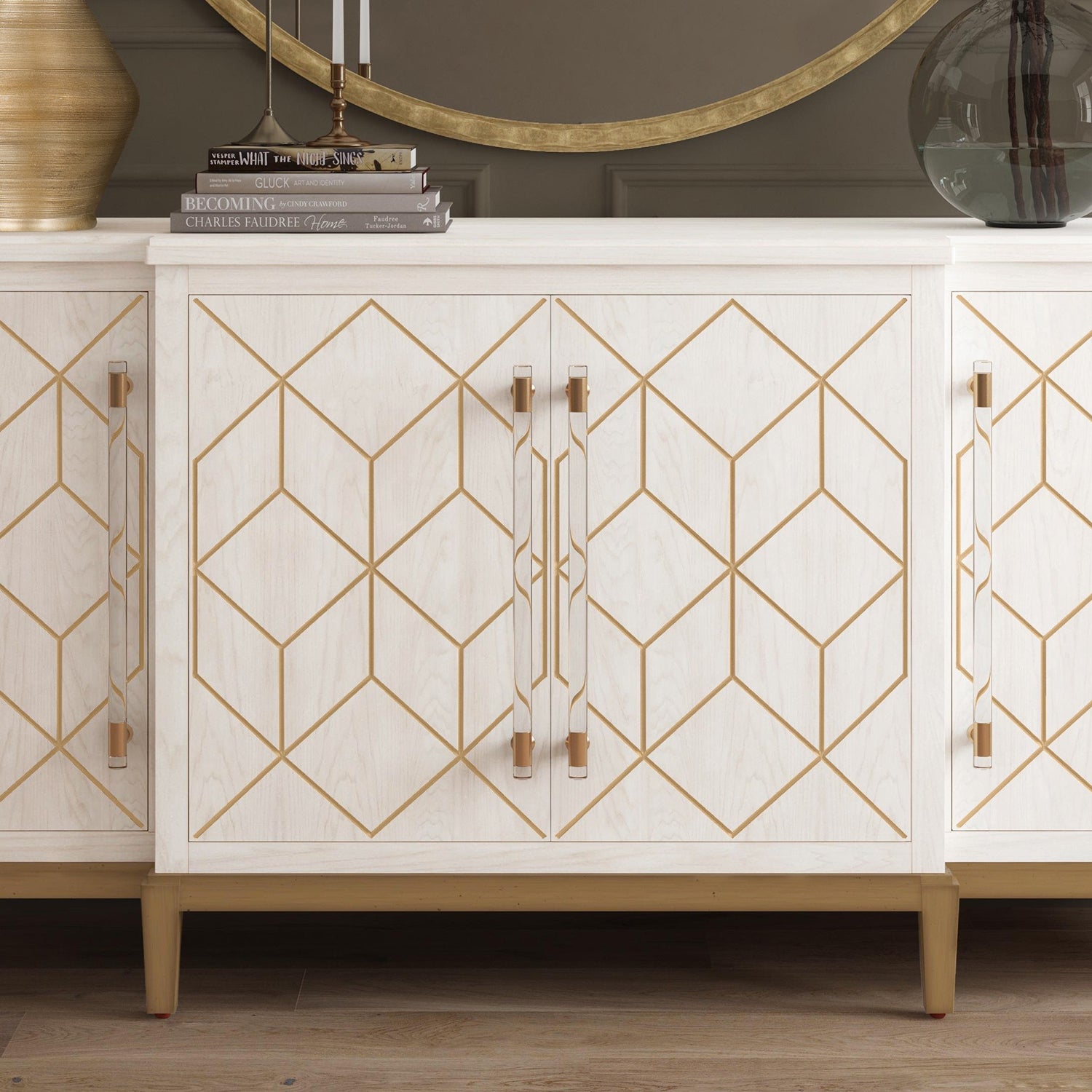 Bassett Mirror Perrine White Server