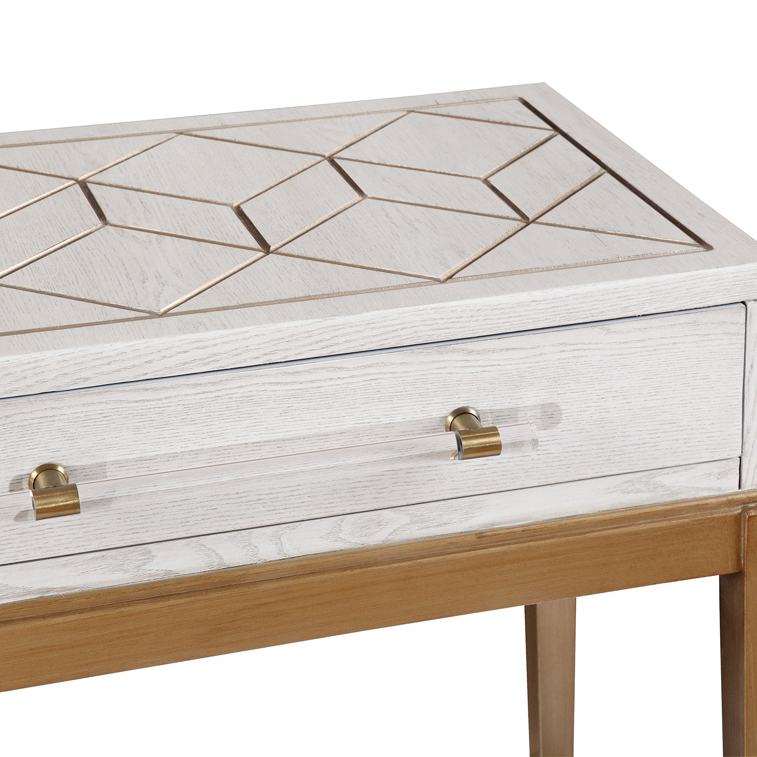 Bassett Mirror Perrine White Console Table