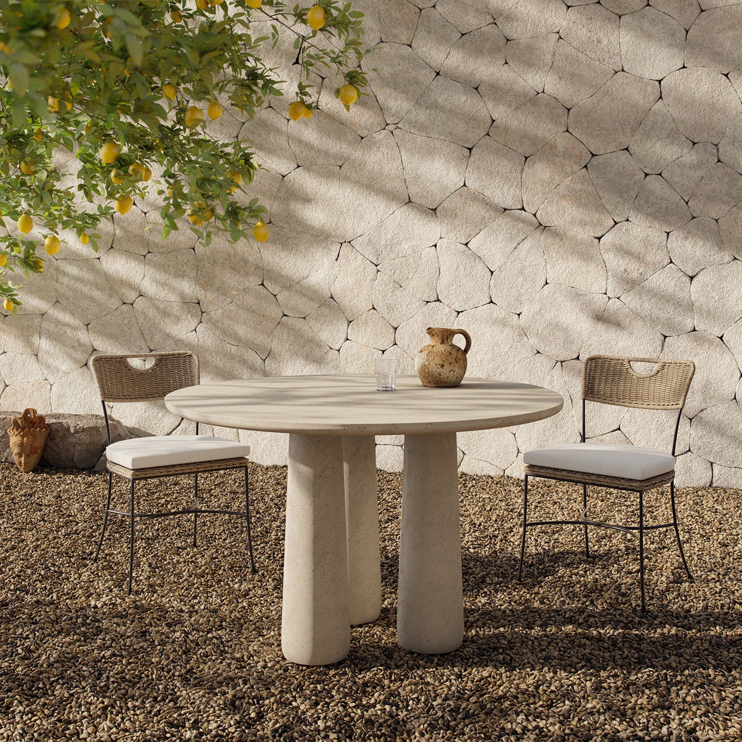 Four Hands Rye 48in Outdoor Dining Table