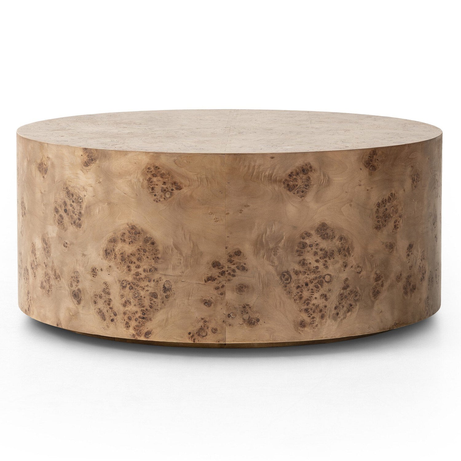 Four Hands Caya Caramel Burl Coffee Table front view