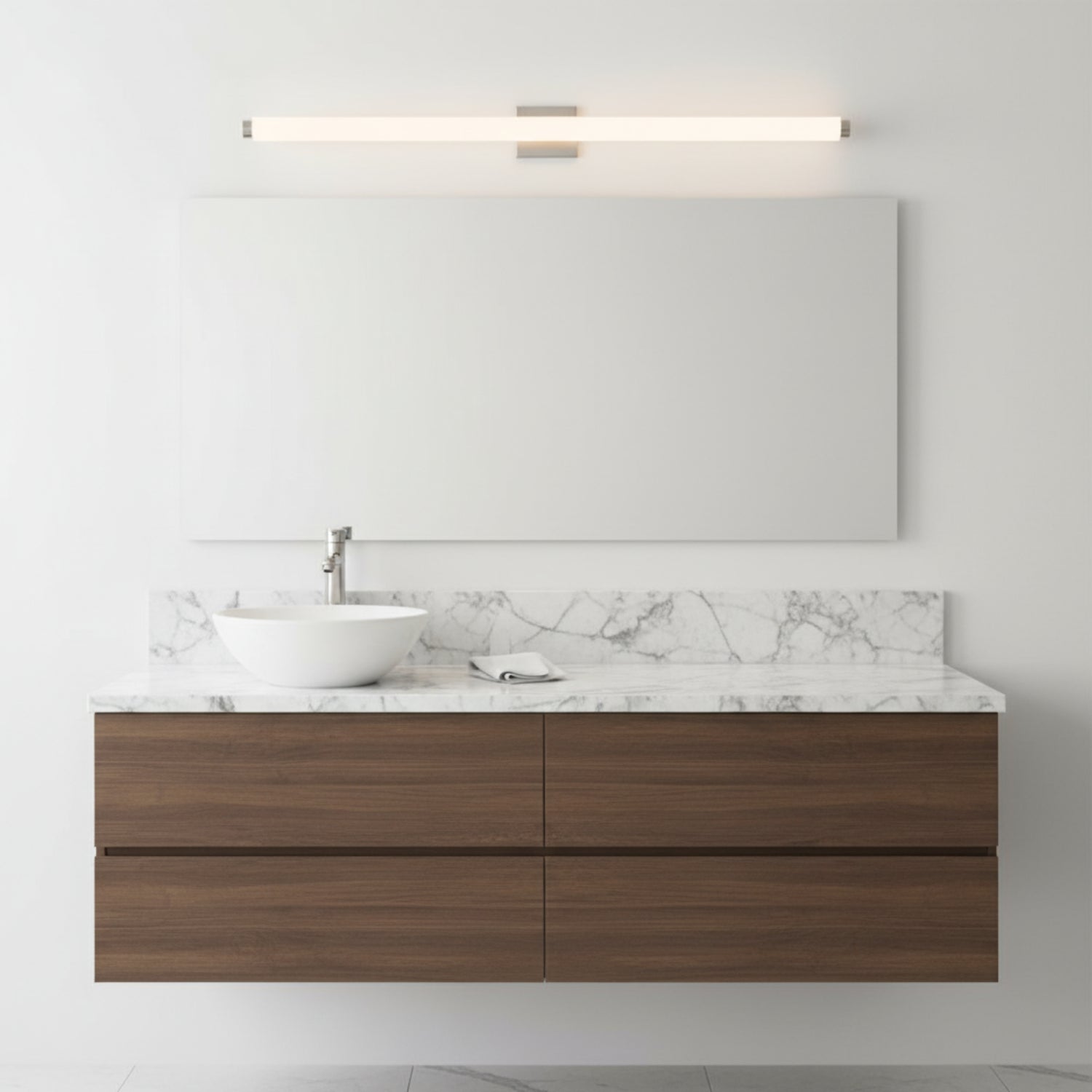 Sonneman Tubo Slim Led Satin Nickel 2433.13-DT Bath And Vanity Light