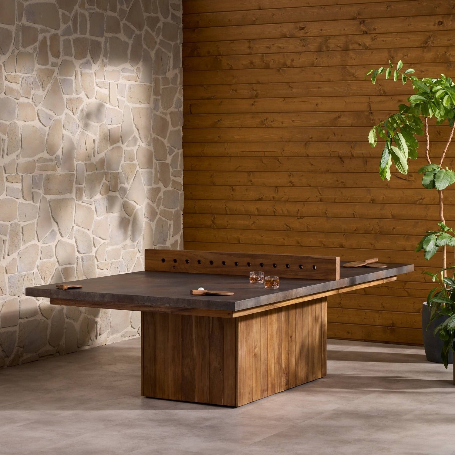 Four Hands Outdoor Ping Pong Table