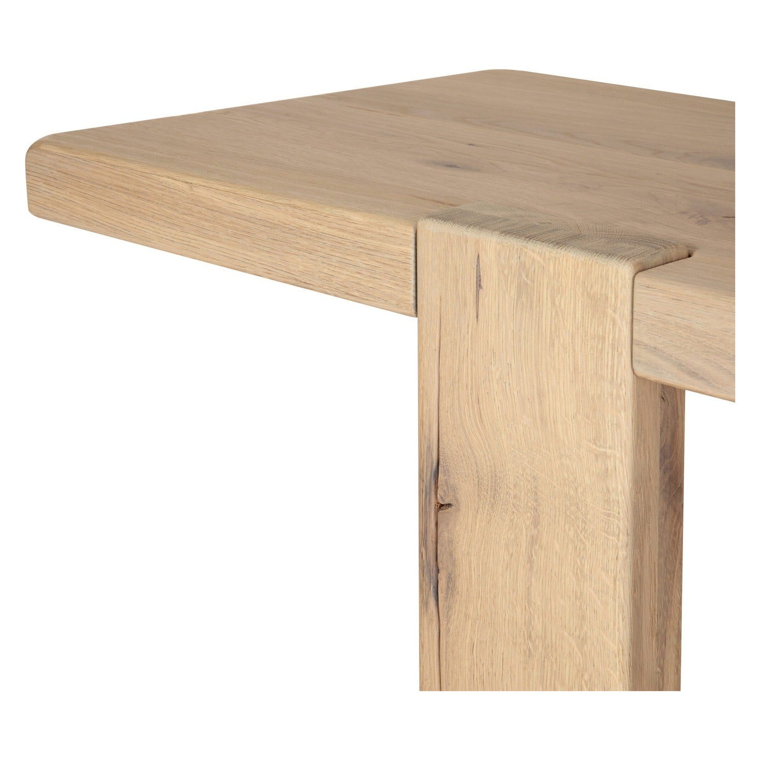 Four Hands Matei Bleached Oak Console Table