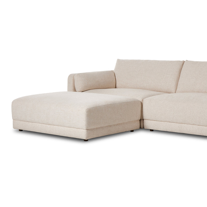 Four Hands Tolans 3 Piece Sectional with Ottoman