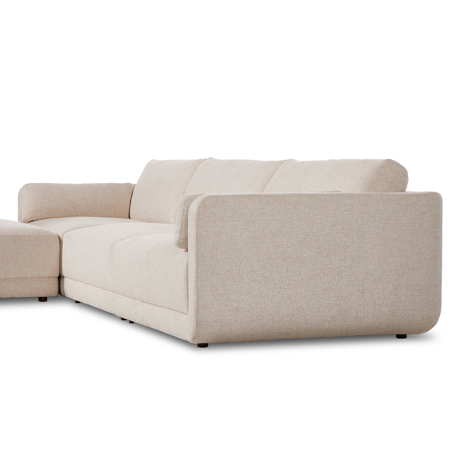 Four Hands Tolans 3 Piece Sectional with Ottoman