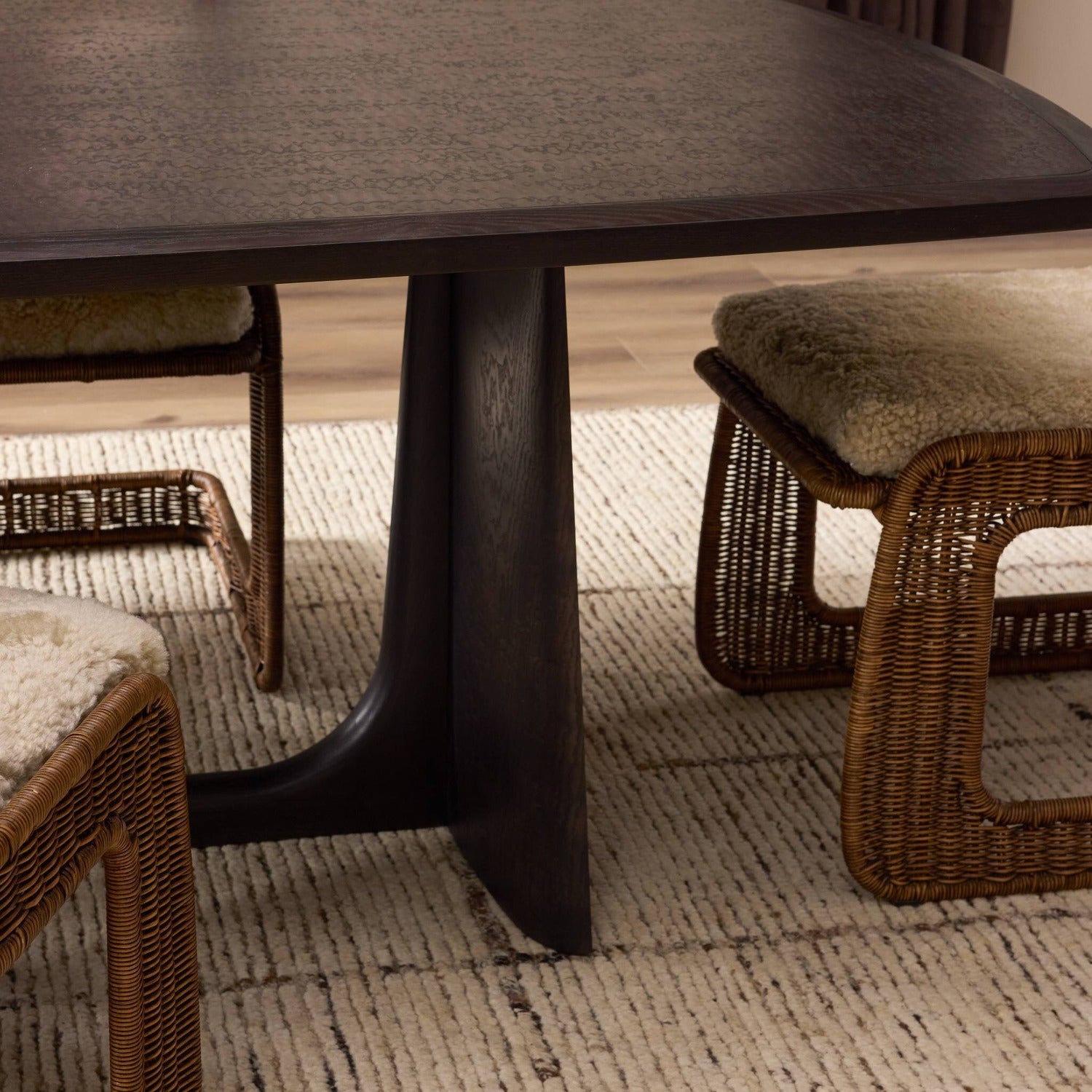Four Hands Hera Dark Tamo Ash Dining Table
