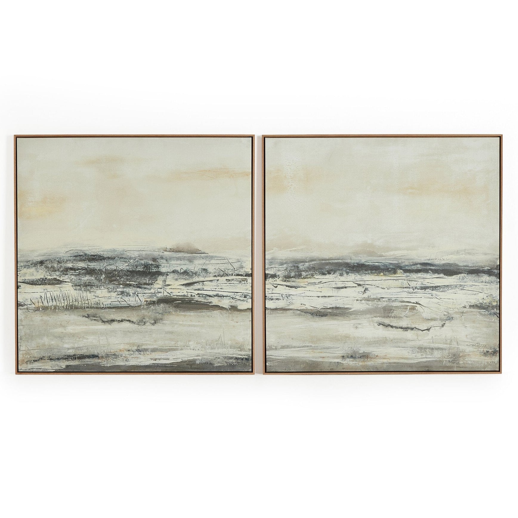 Four Hands x Matera Vista Diptych Framed Art Set of 2 full product view