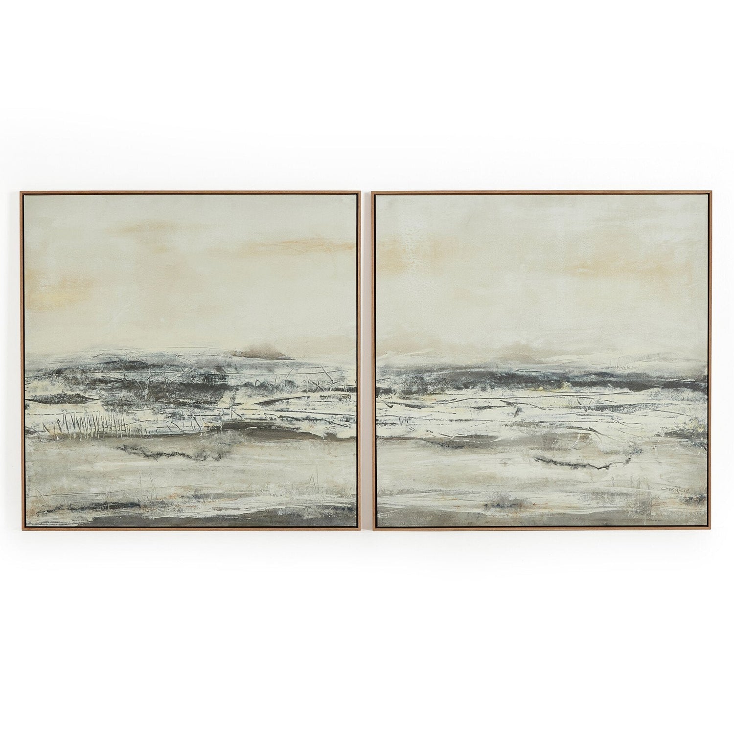 Four Hands x Matera Vista Diptych Framed Art Set of 2 full product view