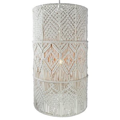 Macrame 3-Tier Pendant