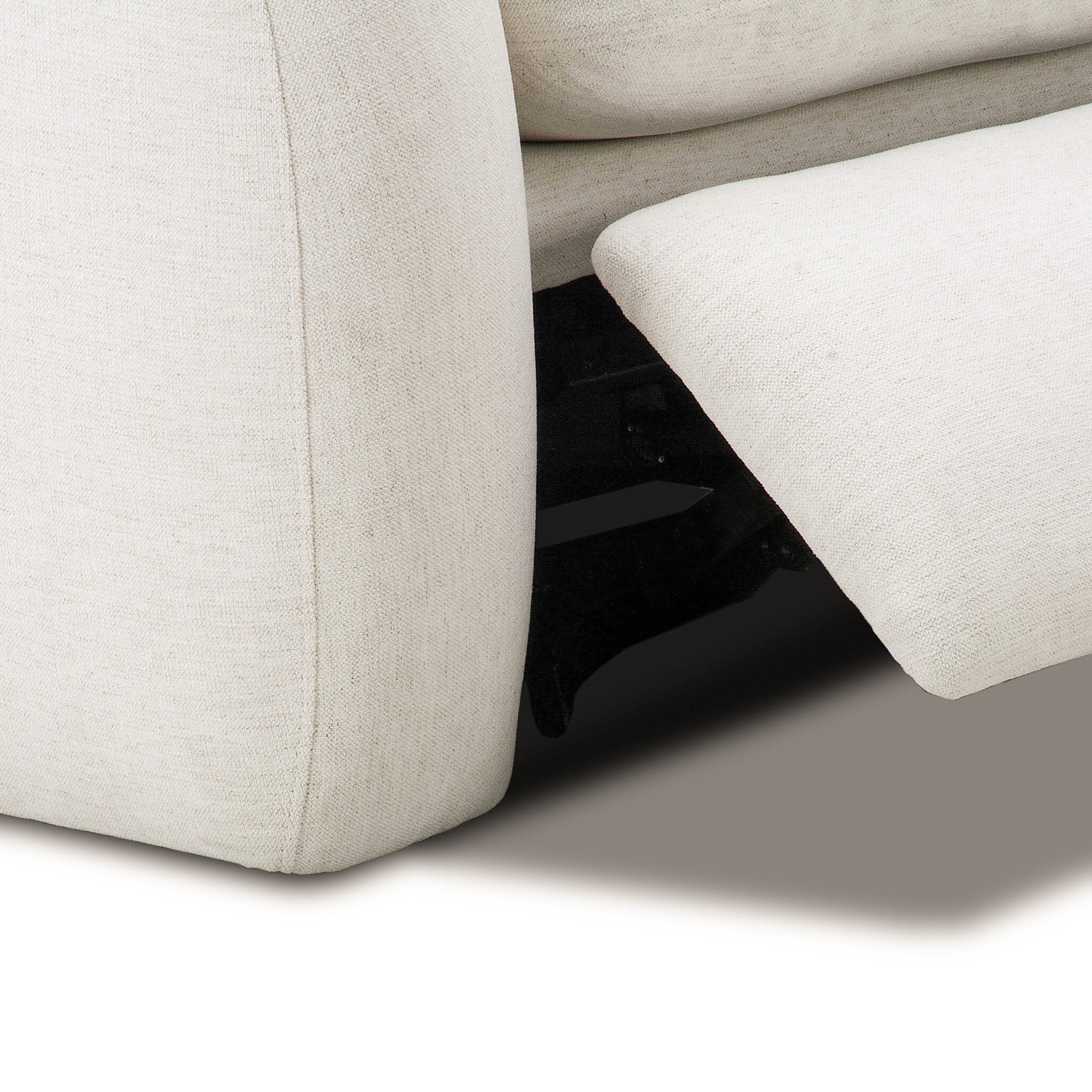 Four Hands Crawford Crypton Nomad Snow Power Recliner construction close-up
