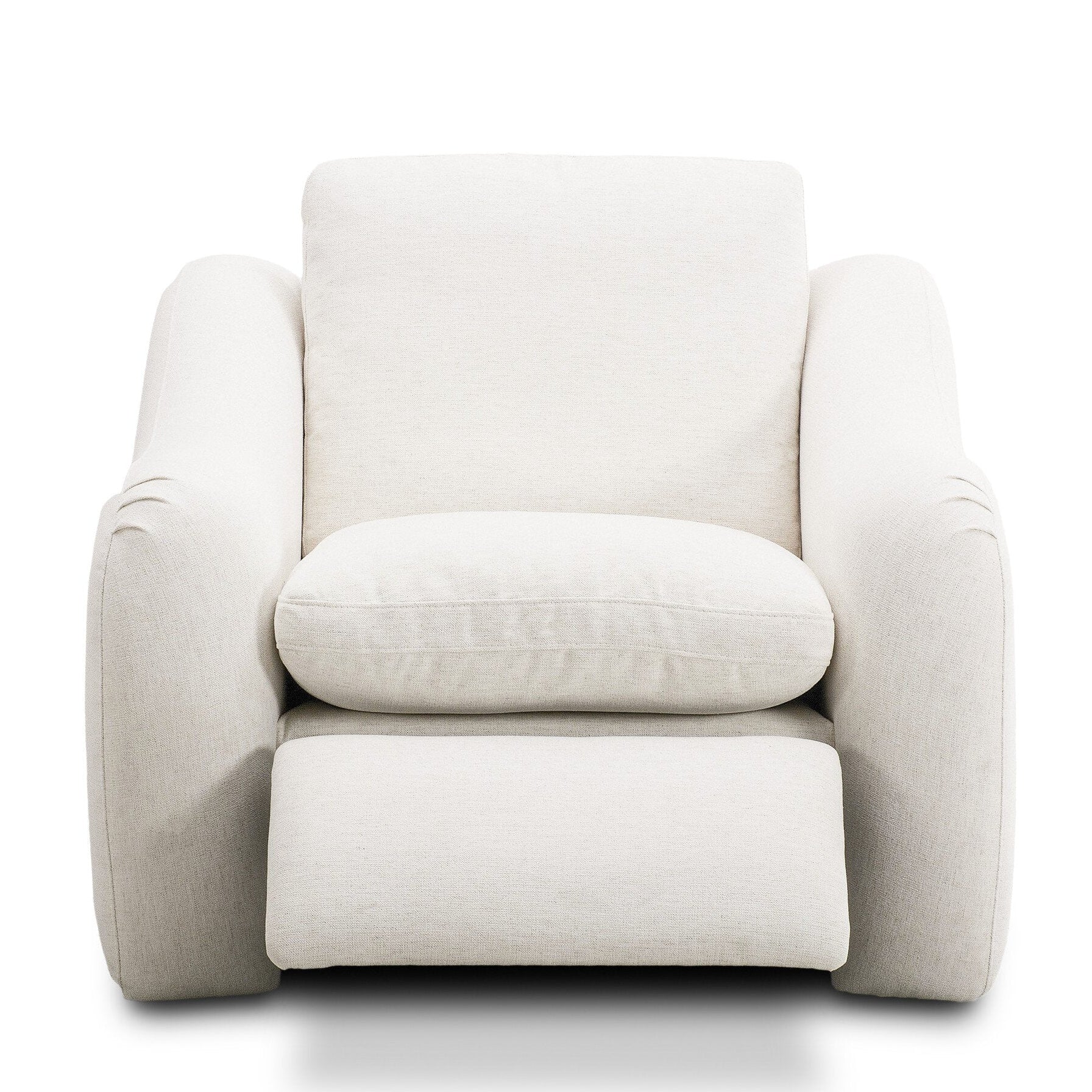 Four Hands Crawford Crypton Nomad Snow Power Recliner shown open